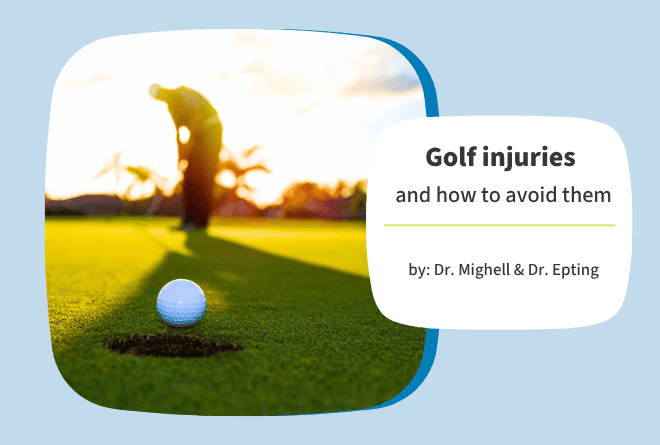 golf injuries blog with picture of golfer