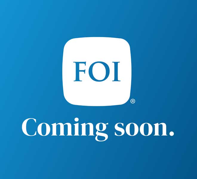 FOI icon with "coming soon" text