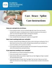 promo - casting care instructions